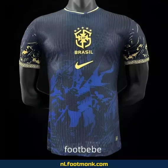Officieel Brazilië Voetbalshirt 2024-2025 – Speciale Editie Marineblauw – Koop Nu Online