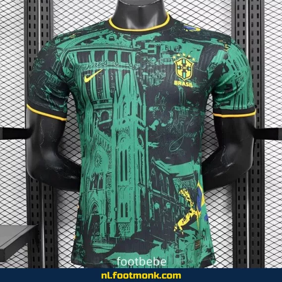Brazilië Thuisshirt 2024-2025 - Groen Voetbalshirt | Officieel, Origineel & Aanbieding