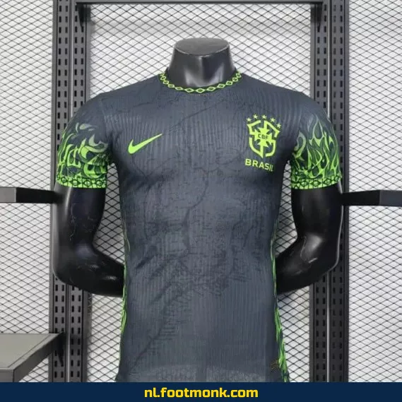 Brazilië Voetbalshirt 2025-2026 - Officieel Zwart Thuistenue - Voetbalshirts Heren/Dames - Authentiek & Origineel
