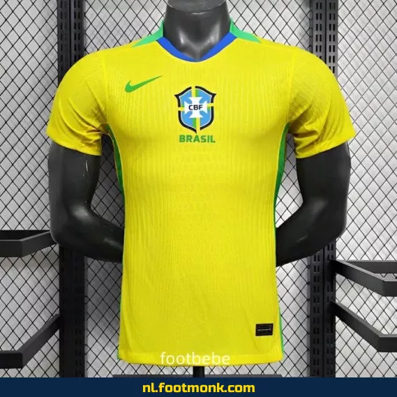 Brazilië 2025 Geel Voetbalshirt – Officieel Thuistenue | Voetbalshirts Dames & Heren