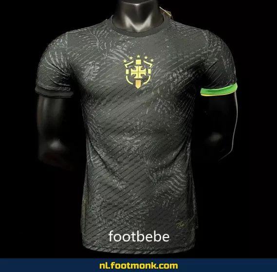Brazilië Thuisshirt 2023-2024 – Officieel Voetbalshirt met 'La Pulga' – Zwart – Koop Nu Online