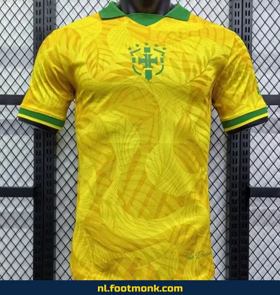 Brazilië Thuisshirt The Prince 2024-2025 – Geel Voetbalshirt | Officieel, Personaliseerbaar | Heren & Dames