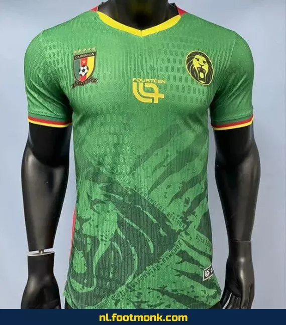Officieel Cameroons Thuisshirt 2025-2026 - Voetbalshirt Dames/Heren/Kinderen - Origineel, Personaliseerbaar
