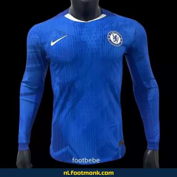 Chelsea 2025-2026 Thuisshirt Lange Mouwen – Officieel Voetbalshirt Blauw