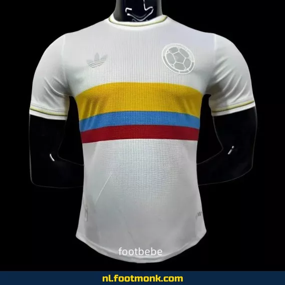 Colombia 2024-2025 100-jarig jubileum voetbalshirt - Wit | Officieel voetbaltenue | Heren & dames | Fanwear aanbieding