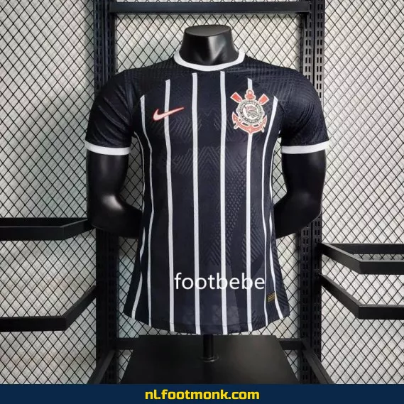 Corinthians Uit Thuisshirt 2023-2024 - Zwart Voetbalshirt | Officieel Voetbalshirt | Voetbalshirts Kopen Online