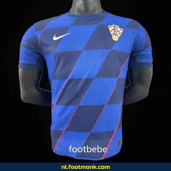 Officieel Kroatië uitvoetbalshirt 2024 - Blauw voetbalshirt voor heren & dames | Koop originele voetbalshirts online