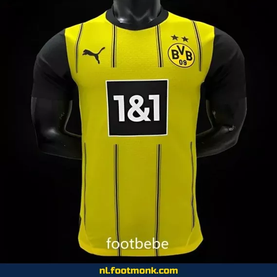Officieel Borussia Dortmund Thuisshirt 2024-2025 – Voetbalshirt Dames/Heren – Origineel Voetbaltenue met Bedrukking – Fanwear Aanbieding