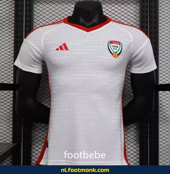 Officieel UAE 2024 Thuisshirt Wit – Voetbalshirt Heren/Dames – Origineel Voetbaltenue Kopen