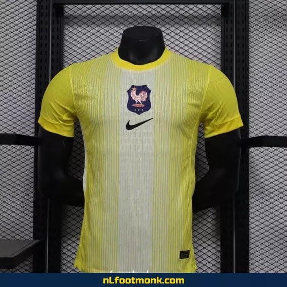 Frankrijk 2025 Doelman Shirt Geel – Officieel Voetbalshirt | Kopen Online
