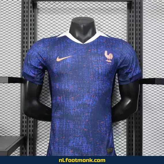 Frankrijk 2025 Concept Blauw Voetbalshirt – Officieel Thuistenue | Fanwear voor Dames & Heren