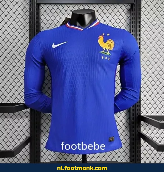 Frankrijk Thuisshirt Euro 2024 Lange Mouwen – Officieel Voetbalshirt | Koop Nu