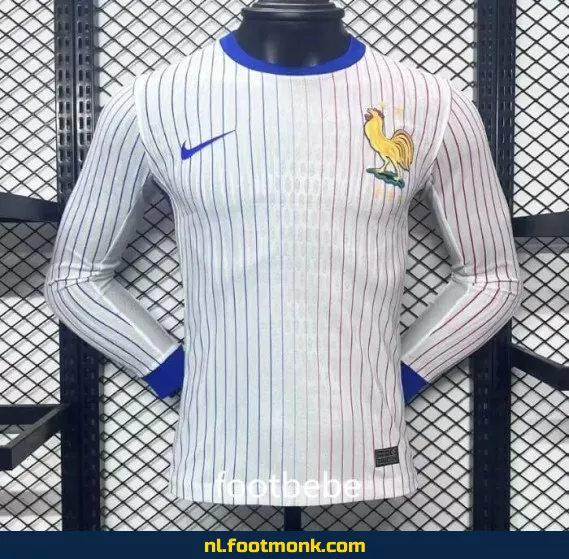 Frankrijk Euro 2024 Uit Thuisshirt Lange Mouwen – Officieel Voetbalshirt