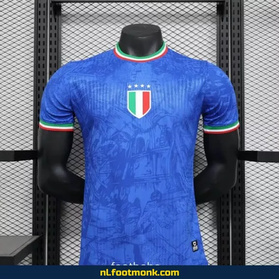 Officieel Italië Voetbalshirt 2024-2025 – Blauwe Speciale Editie – Koop Nu Online
