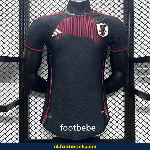 Japans Voetbalshirt 2023-2024 - Zwart Bordeaux - Officieel Thuistenue - Voetbalshirt Dames/Heren - Origineel Voetbaltenue met Bedrukking