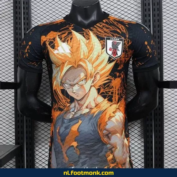 Japan Voetbalshirt 2024-2025 Dragon Ball Geel – Officieel Voetbaltenue, Personaliseerbaar – Supportershirt voor Dames en Heren
