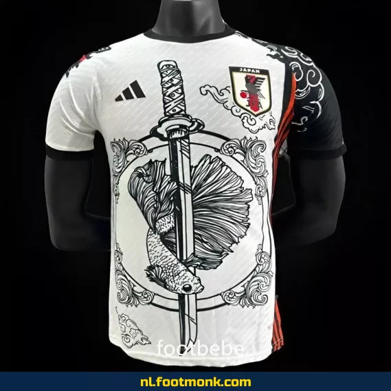 Japans Voetbalshirt 2024 - Witte Samoeraï Zwaard - Officieel Voetbaltenue - Personaliseerbaar