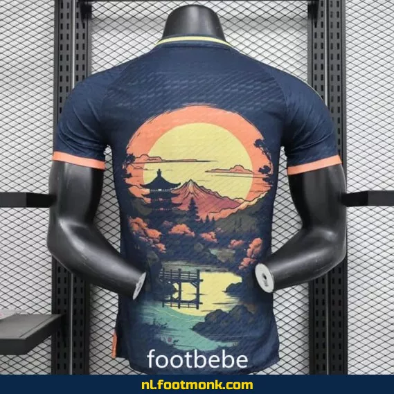 Japan 2024 Voetbalshirt - Olieverf Ontwerp Ochtendgloren | Officieel Voetbalshirt | Personaliseerbaar