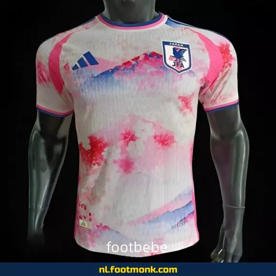 Speciale editie Japans voetbalshirt 2024 – roze en wit | Officieel voetbalshirt | Koop nu online