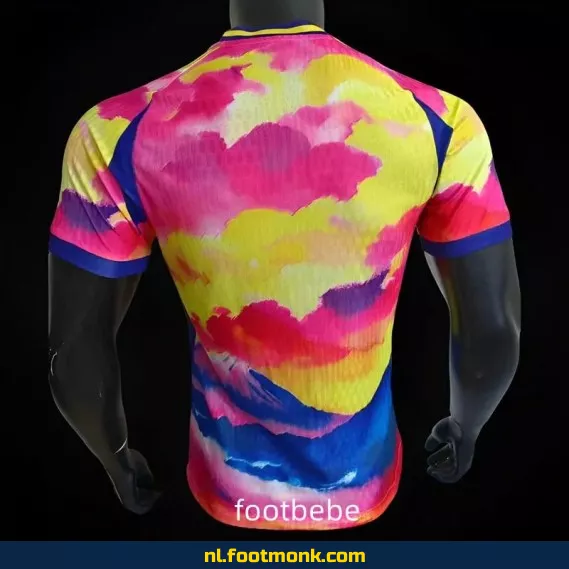Speciale editie Japan 2024 voetbalshirt - roze, geel, blauw - origineel voetbaltenue voor supporters