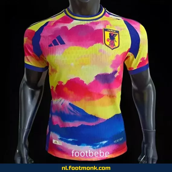 Speciale editie Japan 2024 voetbalshirt - roze, geel, blauw - origineel voetbaltenue voor supporters