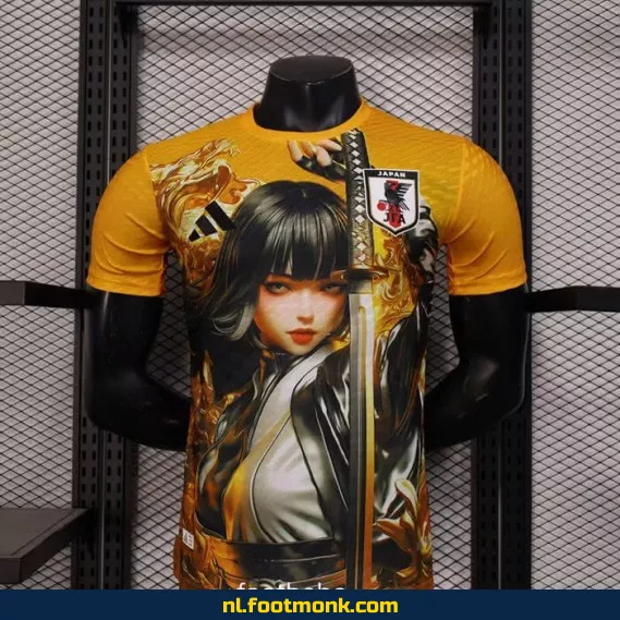 Japan 2025-2026 Oranje Voetbalshirt – Officieel Wedstrijdtenue | Fanwear | Aanbieding