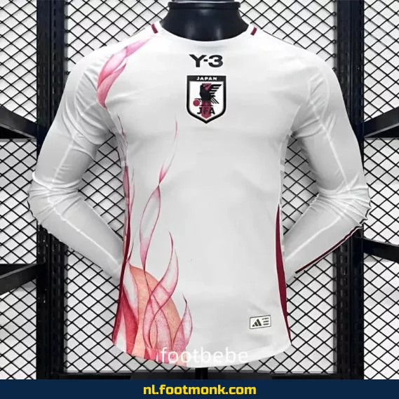 Japan 2024 Uit Thuisshirt Lange Mouwen – Officieel Voetbalshirt Y3 – Witte Voetbaltenue voor Supporters – Bestel Online