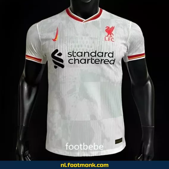 Liverpool FC Derde Tenue 2024-2025 – Wit Voetbalshirt – Officieel Voetbaltenue – Heren/Dames/Kinderen – Fanwear Aanbieding