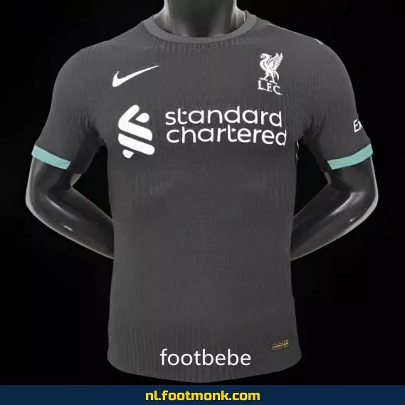 Liverpool FC Uit-shirt 2024-2025 - Zwart Voetbalshirt | Officieel Voetbalshirt | Fanwear | Heren & Dames | Aanbieding
