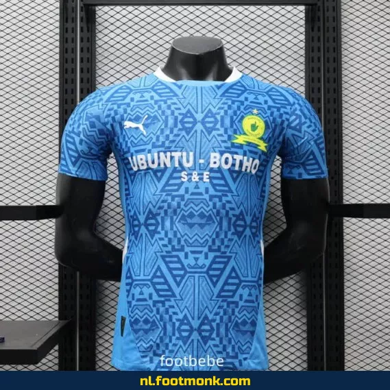 Officieel Mamelodi Sundowns Thuisshirt 2024-2025 - Blauw Voetbalshirt voor Supporters - Origineel Voetbaltenue voor Dames en Heren