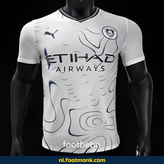 Manchester City 2024-2025 Uit Thuisshirt Wit – Officieel Voetbalshirt | Voetbalshirts Dames/Heren | Origineel Voetbalshirt Kopen
