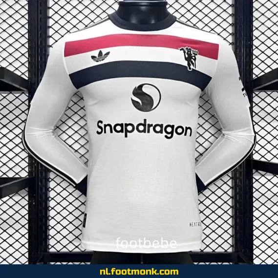 Manchester United 2024-2025 Derde Tenue Lange Mouwen Voetbalshirt – Officieel Voetbaltenue, Heren/Dames/Kinderen, Origineel en Personaliseerbaar