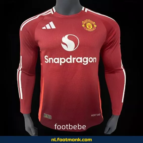 Manchester United Thuisshirt 2024-2025 Lange Mouw – Officieel Voetbalshirt | Koop Nu