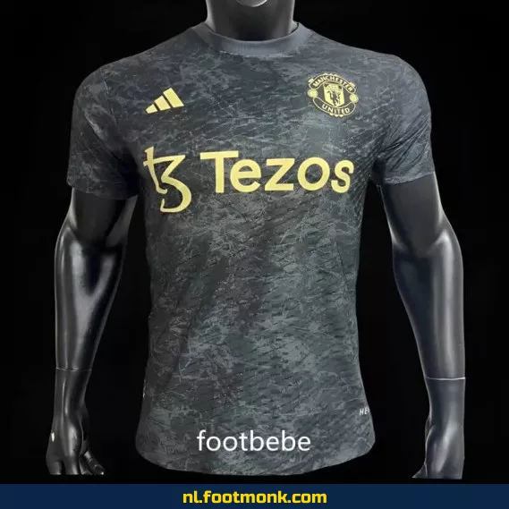 Manchester United Voetbalshirt 2024-2025 x Stone Roses - Zwart | Officieel Voetbalshirt | Fanwear | Heren & Dames | Aanbieding