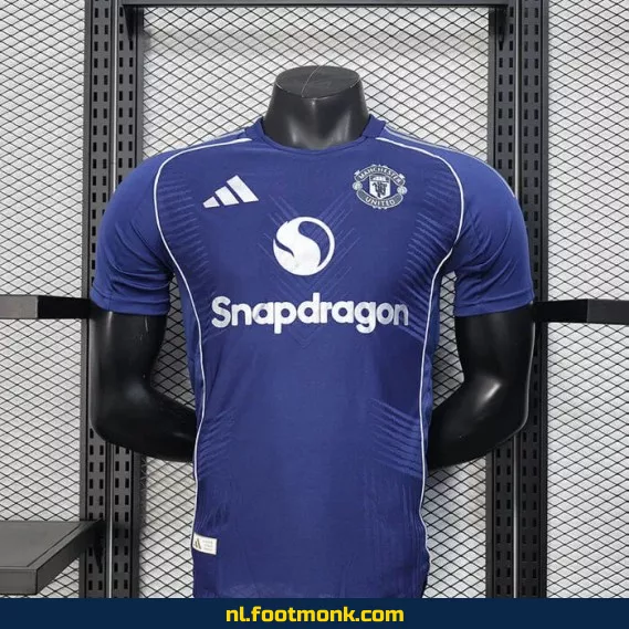 Manchester United Concept Voetbalshirt 2025-2026 – Blauw | Officieel Voetbalshirt | Heren & Dames | Personaliseerbaar