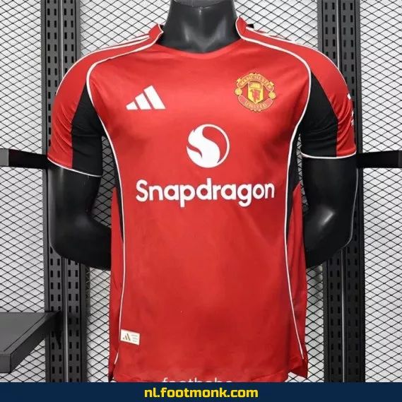 Manchester United Thuisshirt 2025/2026 – Officieel Voetbalshirt | Dames & Heren | Origineel, Personaliseerbaar | Koop Nu