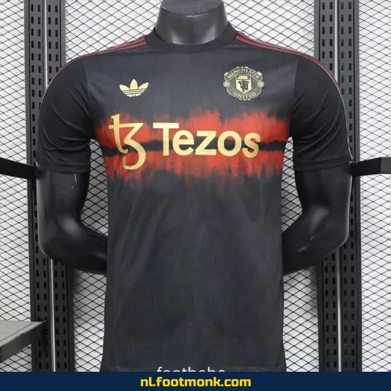 Manchester United voetbalshirt 2025/2026 - Zwart wedstrijdshirt | Officieel voetbalshirt | Heren & dames