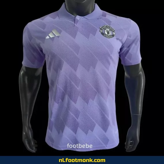 Manchester United 2025 Polo Paars Voetbalshirt – Officieel Thuistenue – Heren & Dames | Personaliseerbaar | Fanwear Aanbieding