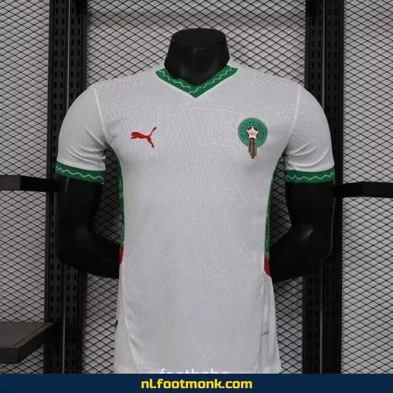 Marokko Thuisshirt 2024-2025 Wit – Officieel Voetbalshirt | Origineel & Met Bedrukking