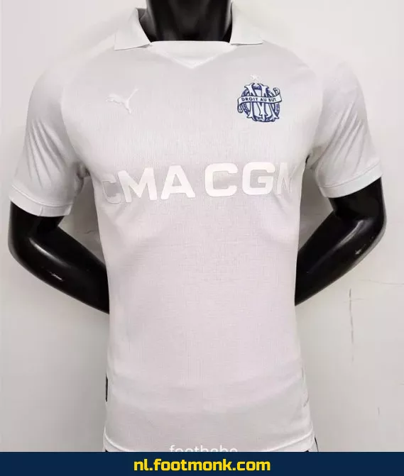 Olympique Marseille Thuisshirt 2024-2025 – 125 Jaar Special – Wit Voetbalshirt – Officieel Wedstrijdshirt – Heren/Dames/Kinderen – Origineel, Personaliseerbaar