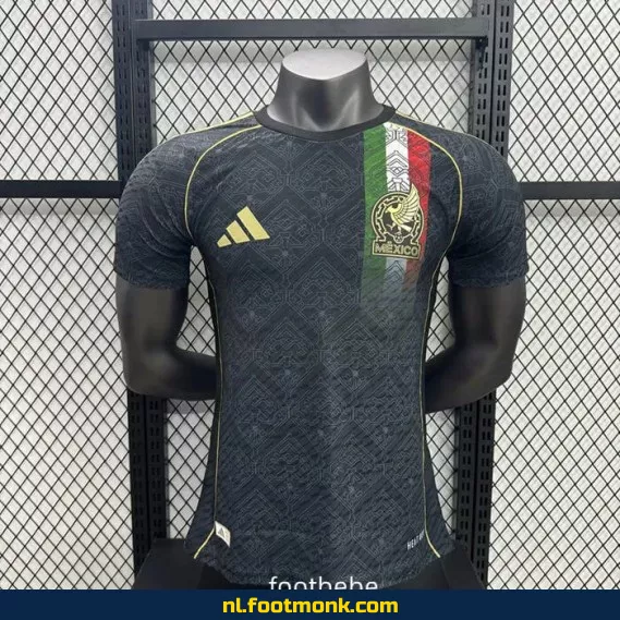 Origineel Mexicaans Voetbalshirt 2025-2026 - Concept Versie Zwart - Heren/Dames/Kinderen - Officiële Fanwear