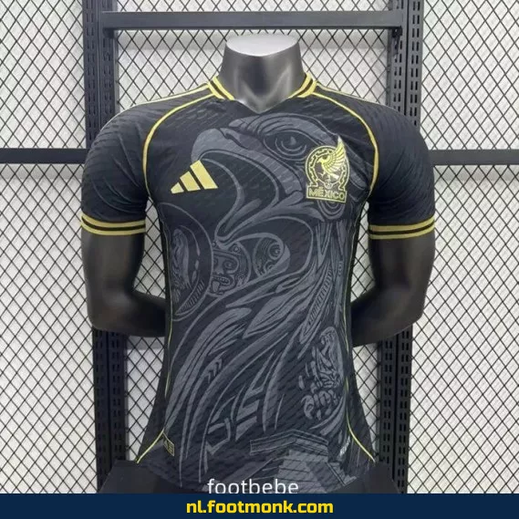 Officieel Mexicaans Voetbalshirt 2025-2026 - Concept Versie Zwart | Voetbalshirt Heren/Dames | Origineel, Personaliseerbaar