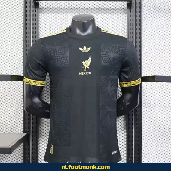 Mexicaans Voetbalshirt 2025-2026 - Zwart | Officieel Thuistenue | Fanwear | Personaliseerbaar