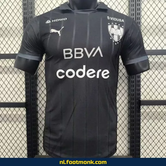 Monterrey 2025 Zwart Voetbalshirt – Officieel Thuistenue | Koop Nu