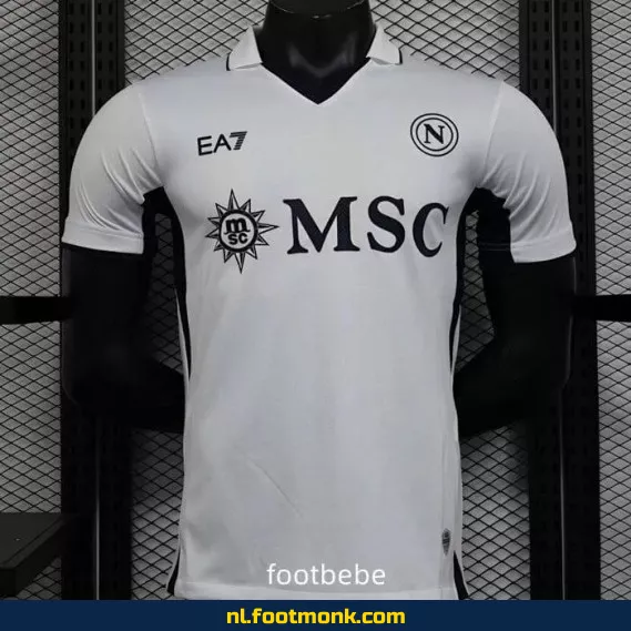 Napoli Uit Thuisshirt 2024-2025 – Wit Voetbalshirt | Officieel Voetbaltenue | Heren & Dames | Personaliseerbaar