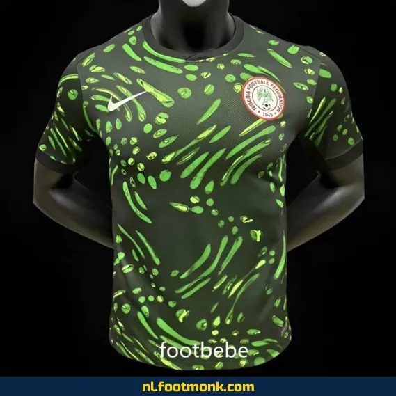 Nigeria Voetbalshirt 2024 - Zwart/Groen - Officieel Thuistenue - Voetbalshirt Heren/Dames/Kinderen - Fanwear