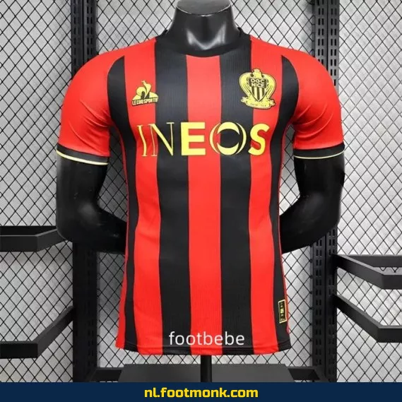 OGC Nice Thuisshirt 2024-2025 | Officieel Voetbalshirt | Dames & Heren | Fanwear | Origineel Voetbalshirt