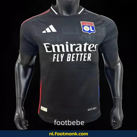 Olympique Lyon 2024-2025 Uit Thuisshirt - Zwart Officieel Voetbalshirt - Koop Nu Online | Origineel Voetbalshirt voor Supporters