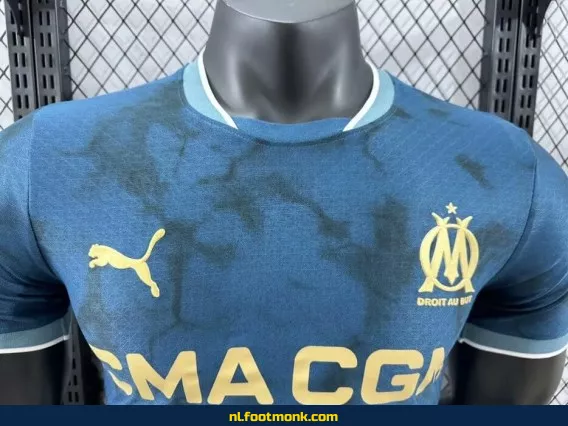 Olympique Marseille Thuisshirt 2024-2025 - Blauw Voetbalshirt | Officieel Fanwear | Heren & Dames | Met Bedrukking | Aanbieding