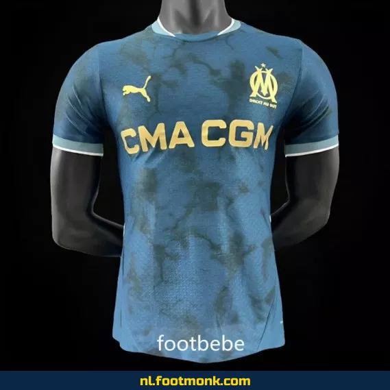 Olympique Marseille Thuisshirt 2024-2025 - Blauw Voetbalshirt | Officieel Fanwear | Heren & Dames | Met Bedrukking | Aanbieding